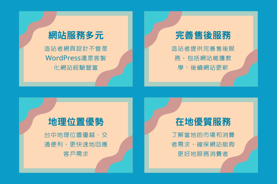 台中網頁設計公司推薦造站者｜4大優勢告訴你，RWD、客製化和WordPress通通有！